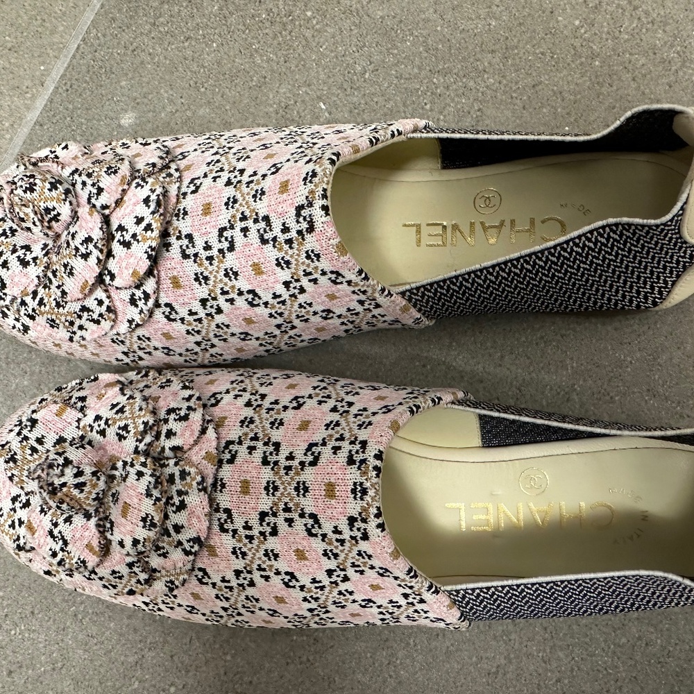 Chanel Floral Flats